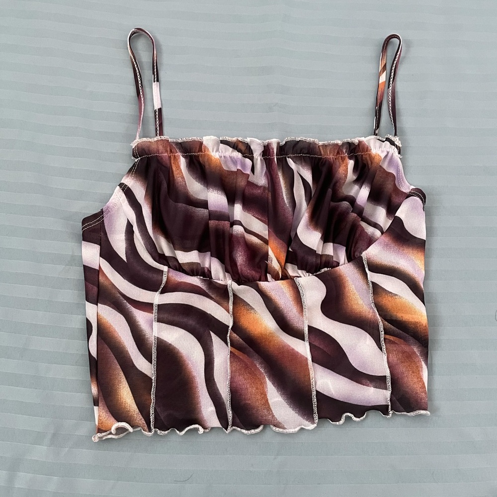 Marble Mesh Tank Top
